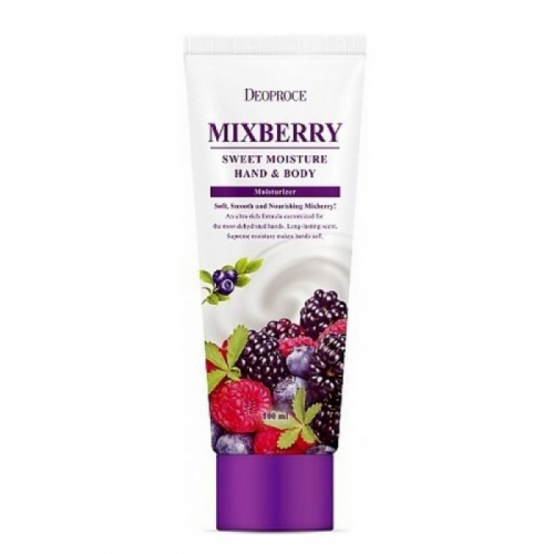 Deoproce Mixberry Sweet Moisture Hand & Body Cream - Крем для тела и рук с экстрактами ягод 100мл