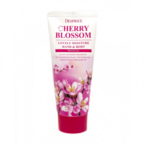 Deoproce Cherry Blossom Lovely Moisture Hand & Body Cream - Крем для рук и тела с экстрактом цветущей сакуры 100мл