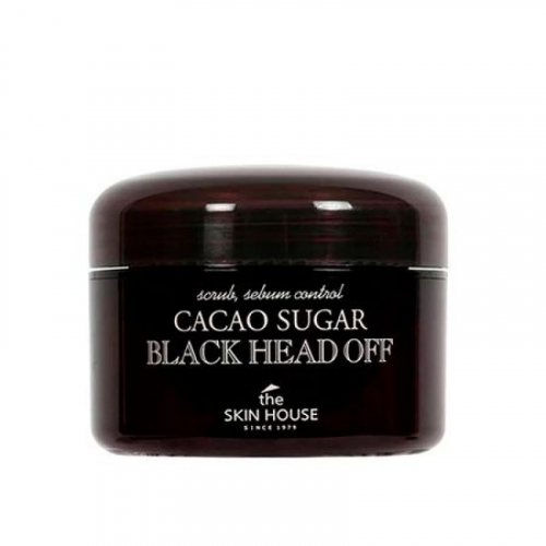 The Skin House Cacao Sugar Black Head Off - Скраб против черных точек с коричневым сахаром и какао 50г