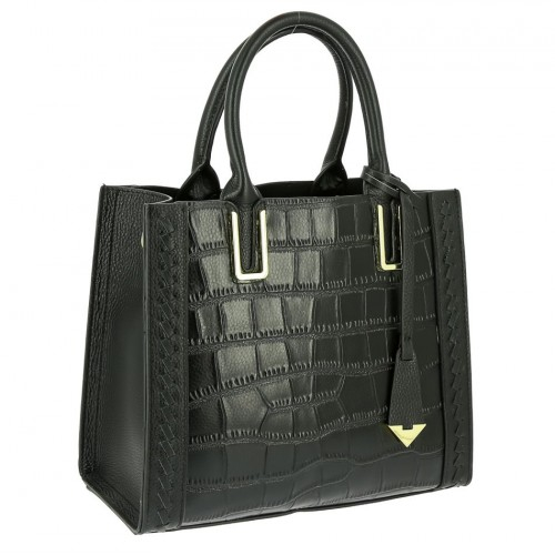 Женская кожаная сумка A130 BLACK