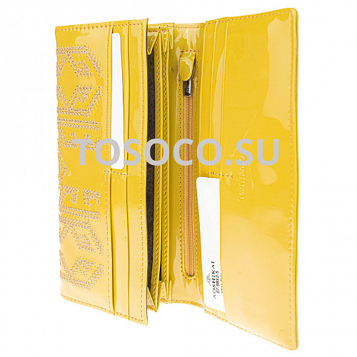 87-9812-5 yellow кошелек AOSHIKAI натуральная кожа и экокожа 10х20х2