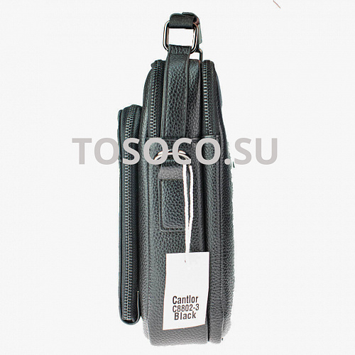 c8802-3 black 33 сумка CANTLOR экокожа 25х21х9