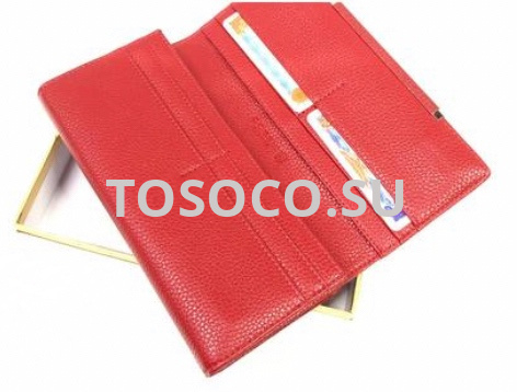 81225 red кошелек Cossni натуральная кожа и экокожа 9х19х2