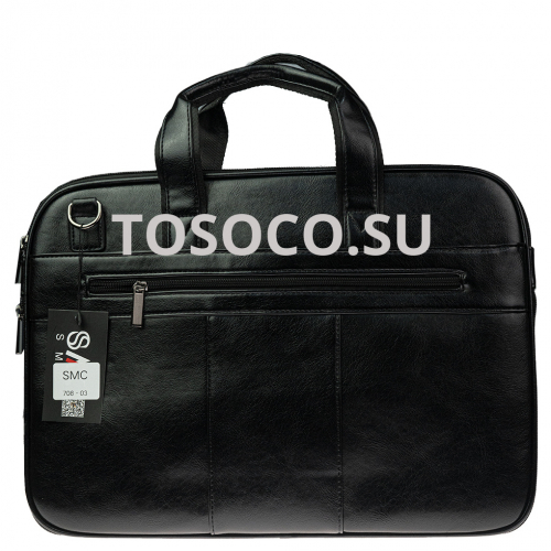 708-03 black сумка SMC экокожа 38х40х5