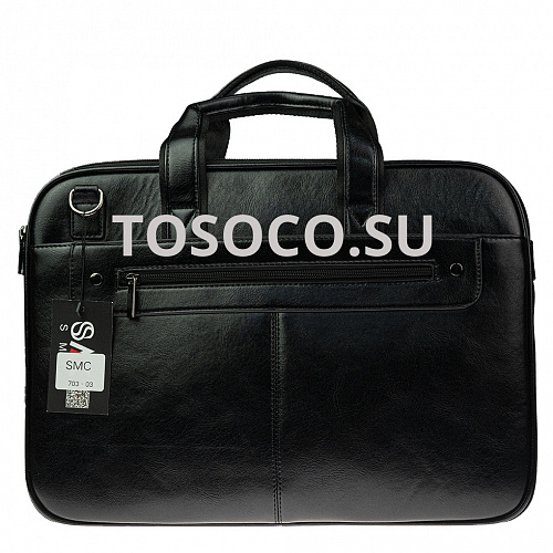 703-03 black сумка SMC экокожа 38х40х5