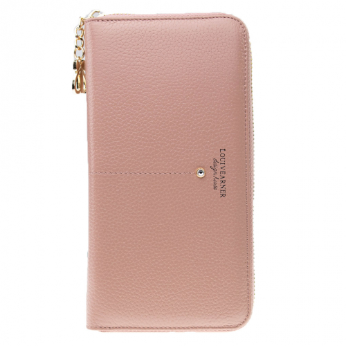 lou205-1141c pink кошелек LOUI VEARNER натуральная кожа 11х20x2