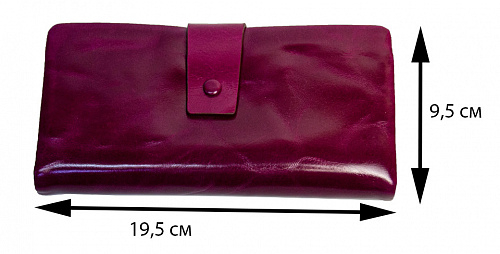 1002-21-g rose- кошелек женский GENUINE LEATHER натуральная кожа 19,5х9,5