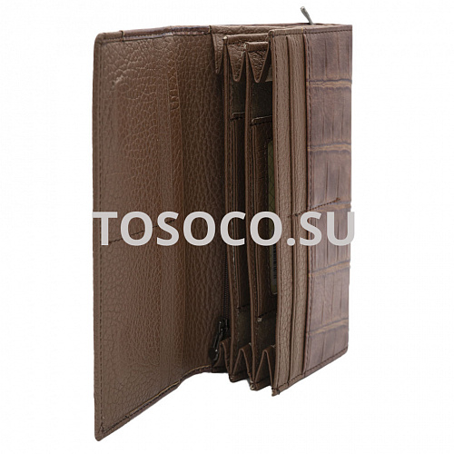 341-1015-3 brown кошелек Fani натуральная кожа 10x20x2