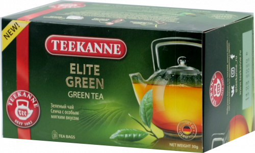 Teekanne. Elite Green 30 гр. карт.пачка, 20 пак.