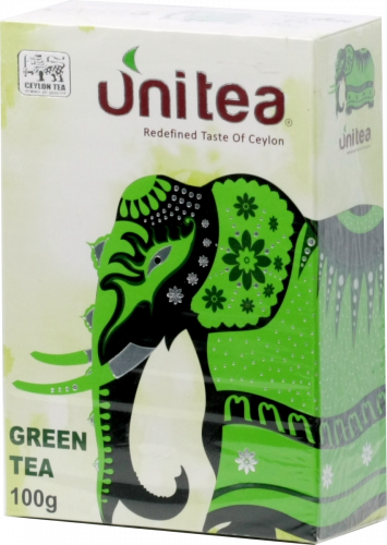 UNITEA. Green tea 100 гр. карт.пачка