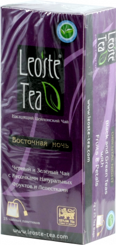 Leoste Tea. Восточная ночь карт.пачка, 25 пак.