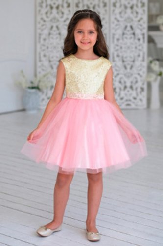 Платье #657679Прекраса зол.розовый