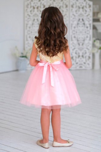 Платье #657679Прекраса зол.розовый