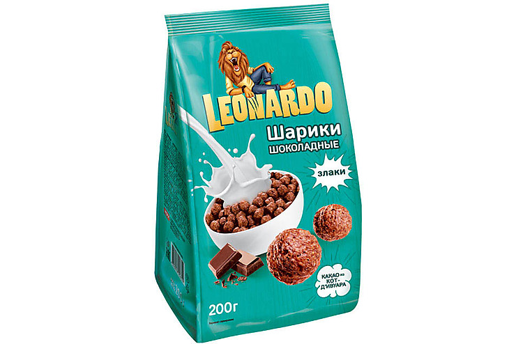 «Leonardo», готовый завтрак «Шоколадные шарики», 200 г