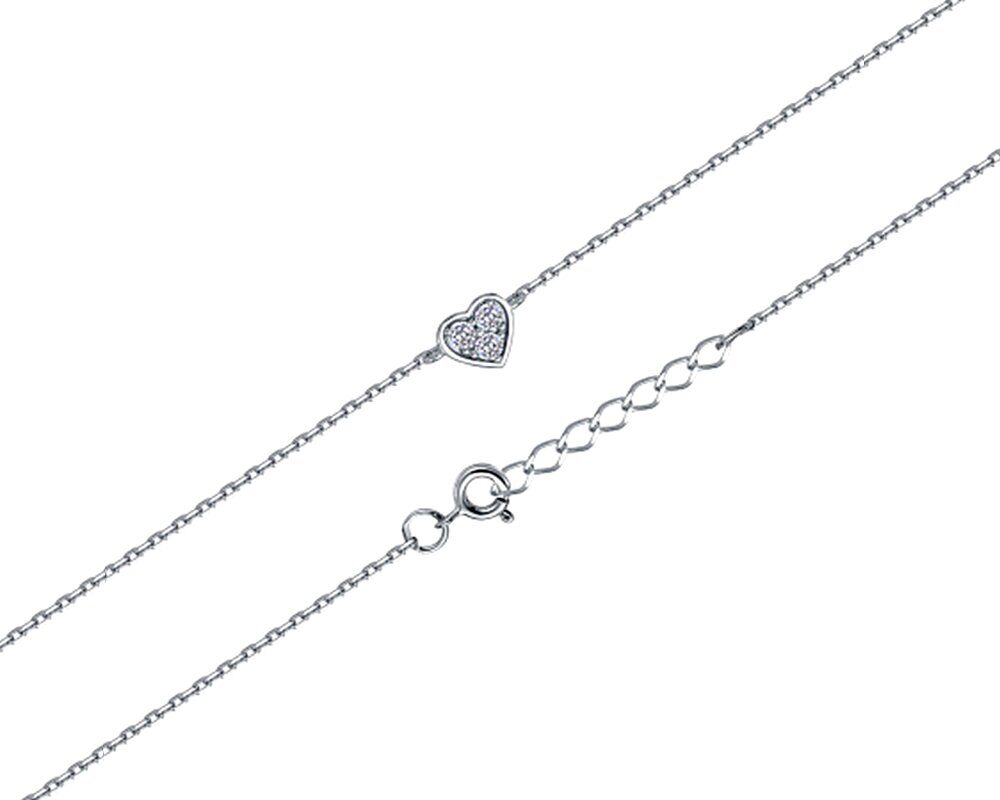 Браслет из серебра куб.циркон., В10-1141