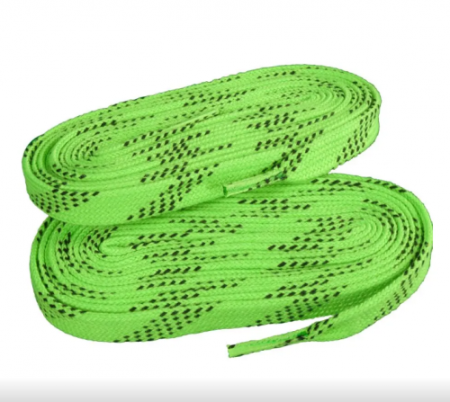 Шнурки для коньков с пропиткой Pro-Line MAD GUY (213 см, нео-зеленый)