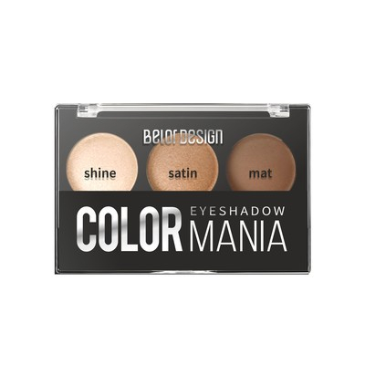 Belor Design Smart Girl Тени для век 3-х цветные COLOR MANIA тон 36