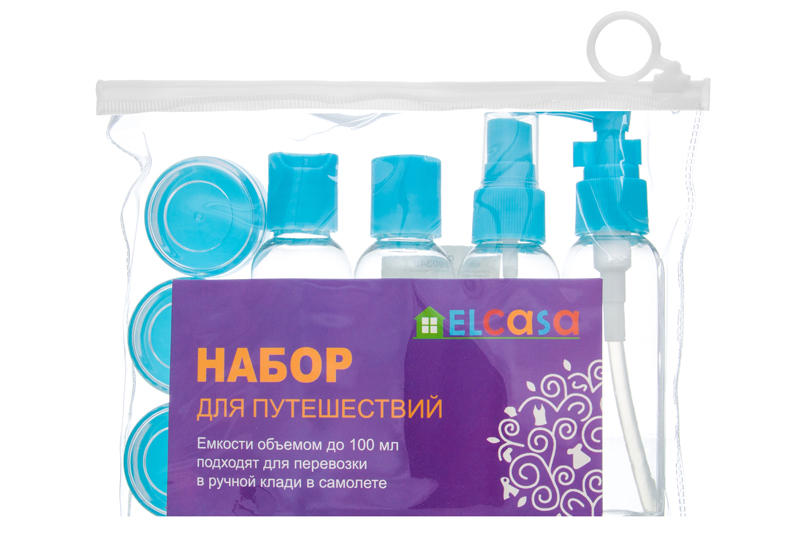 Набор дорожных емкостей 7 пр. 70 мл 18*3*15,5 см