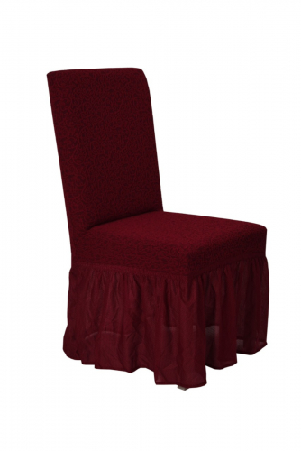 Чехол Жаккард на стул, цвет Бордовый