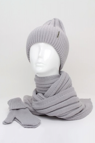 L&D / Комплект шапка с шарфом и варежками L&D