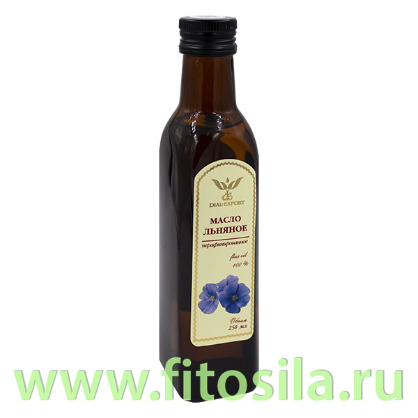 Масло Льняное нерафинированное холодного отжима 250мл DIAL-EXPORT