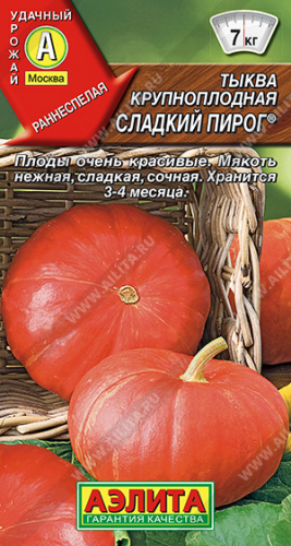 Тыква Сладкий пирог® 1 г ц/п Аэлита, 5-7 кг