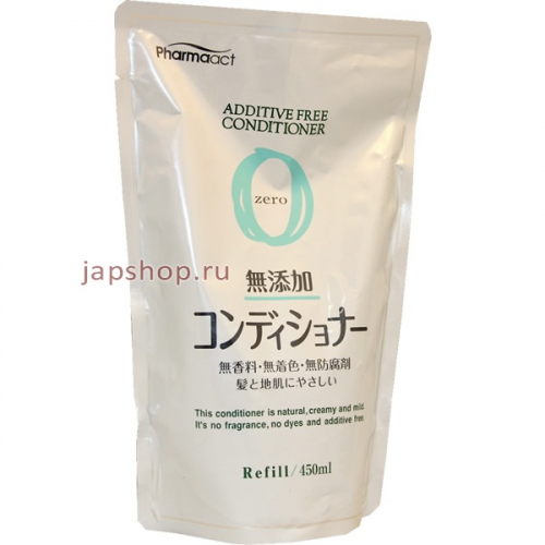 Pharmaact Mutenka Zero Мягкий кондиционер без добавок, для чувствительной кожи головы, мягкая упаковка, 450 мл. (4513574007185)