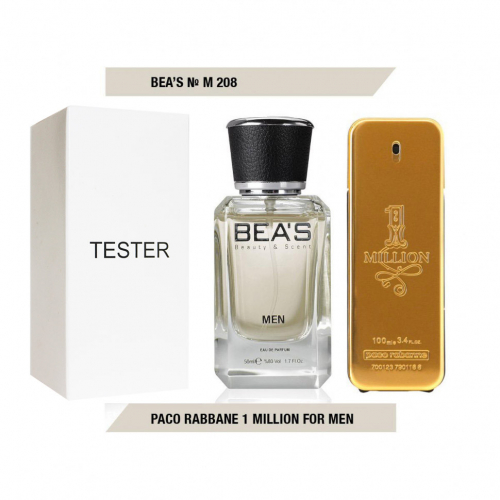 Мужская парфюмерия   Парфюм Beas Paco Rabbane 1 Million Men 50 ml арт. M 208