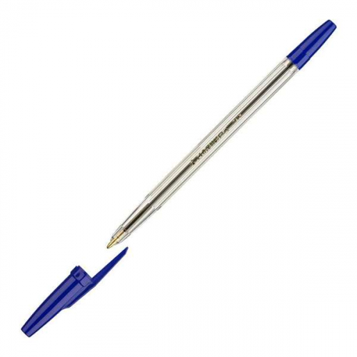 Ручка Corvina 51 синяя 1.0 152мм корпус прозрачный UNIVERSAL 40163.02 [8003511421632] (080122)