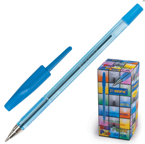 Ручка синяя 0.5 142мм корпус тонированный BEIFA BE-AA927 c(27778) [6934369607195] (080556)