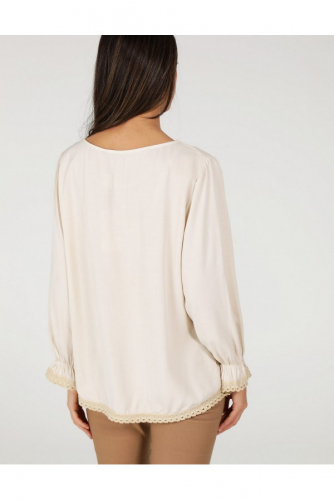 Блузка UNISONO 16-1065T BEIGE