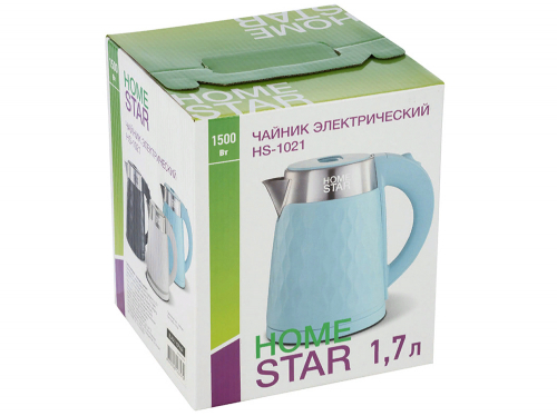 Чайник электрический 1,7л Homestar HS-1021 черный, двойной корпус