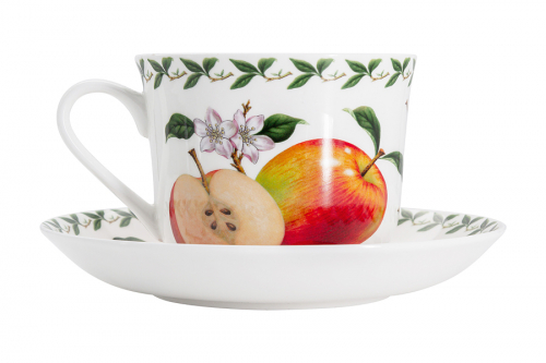 Пара чайная, 1 перс, 2 пр, 480 мл, фарфор F, белая, Яблоко, Orchard Fruits, 53974