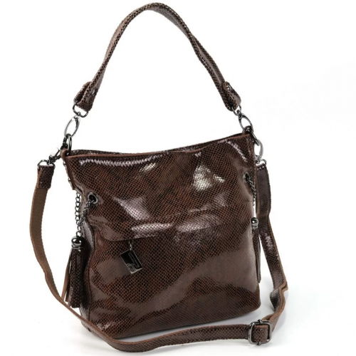 Женская кожаная сумка 4015 Х56 Кофе