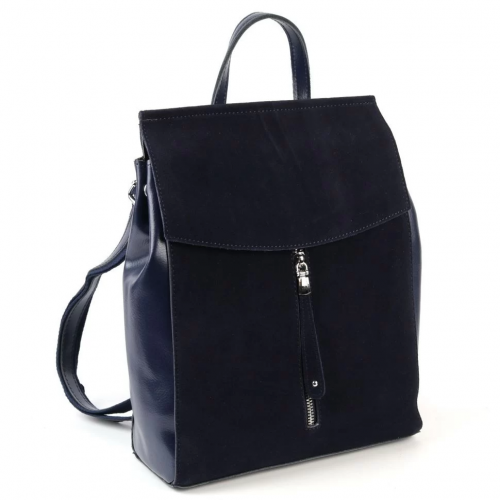 Женский кожаный рюкзак М8505-220 Блу
