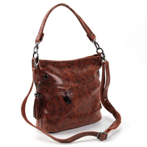 Женская кожаная сумка 4015 Х51 Браун