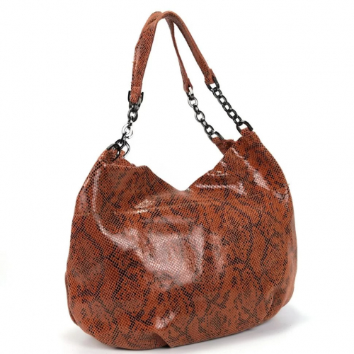 Женская кожаная сумка 1807 Х51 Браун