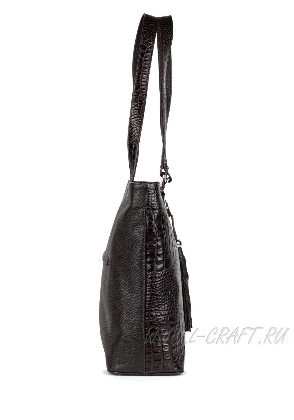 Модель №L77 | кожа | гладкий крокодил | коричневый | К209-2 | 19201