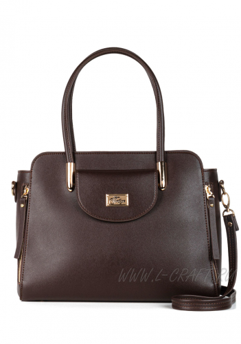 Модель №V141 | кожзам | гладкий | коричневый | Р848-2 | 29784