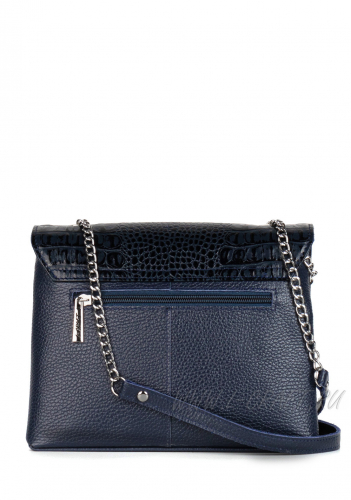 Модель №L129 | кожа | крокодил | синий | К155-6 | 29856