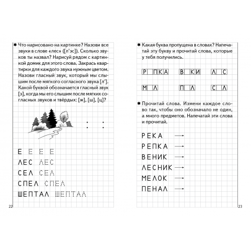 Развиваем навыки чтения и грамотного письма (для детей 5-6 лет). Часть 1