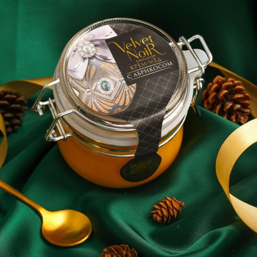 Крем-мёд Velvet Noir, вкус: абрикос, 250 мл.