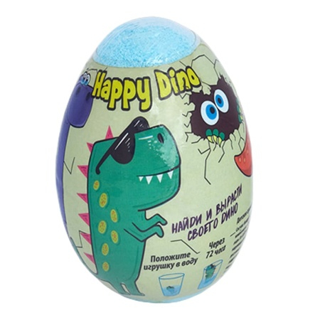 ЛК Детское бурлящее яйцо с растущим динозавром Happy dino 130 г
