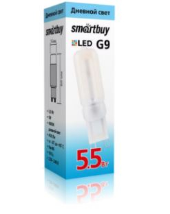 Лампа светодиодная SmartBuy G9 5,5Вт/4000К (капсульная, нейтральный)