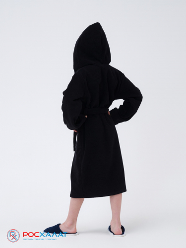 МЗ-04 (100) Детский махровый халат черный