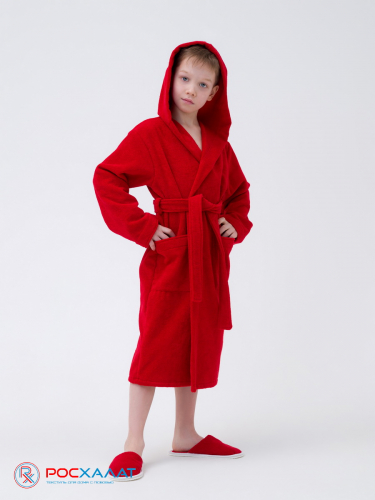 МЗ-04 (67) Детский махровый халат Красный