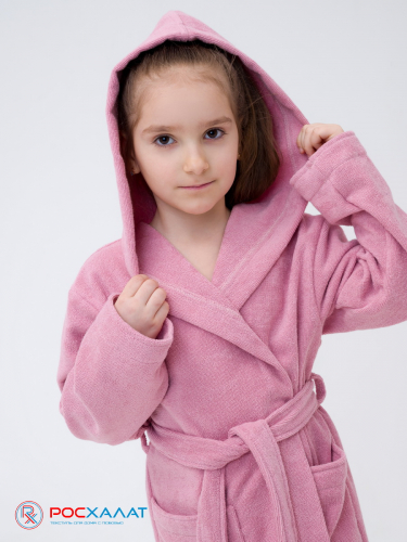  МЗ-04 (102) Детский махровый халат Пудрово-розовый