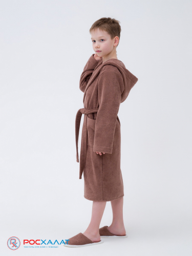 МЗ-04 (118) Детский махровый халат коричневый