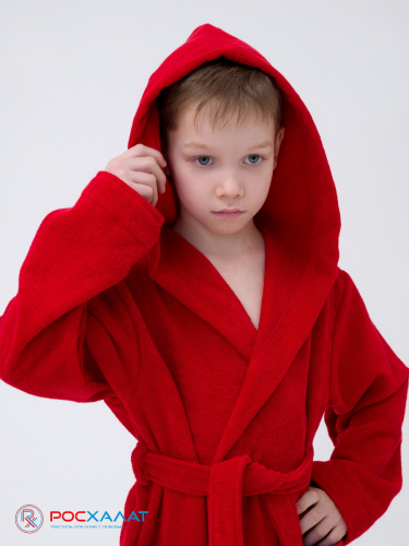 МЗ-04 (67) Детский махровый халат Красный