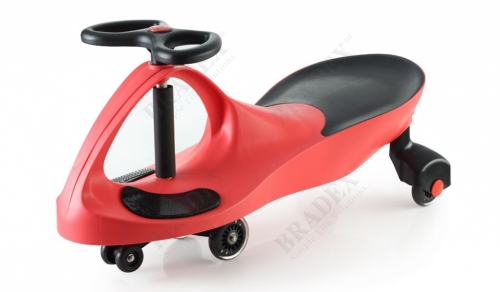 DE 0043 - Машинка детская с полиуретановыми колесами красная БИБИКАР